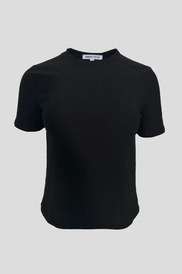 Kimberly Taylor Gabriella Tee Textured Black