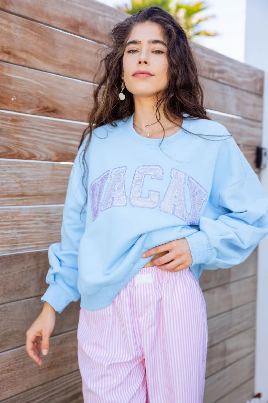 Light Blue 'Vacay' Sweatshirt