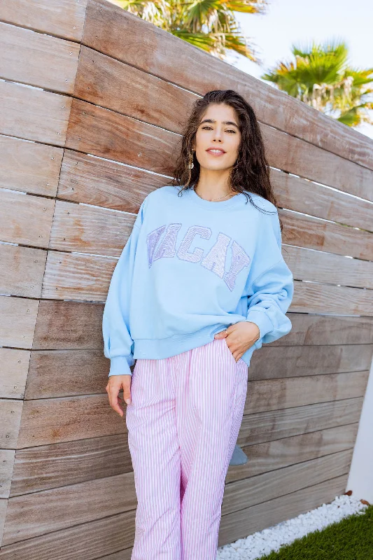 Light Blue 'Vacay' Sweatshirt