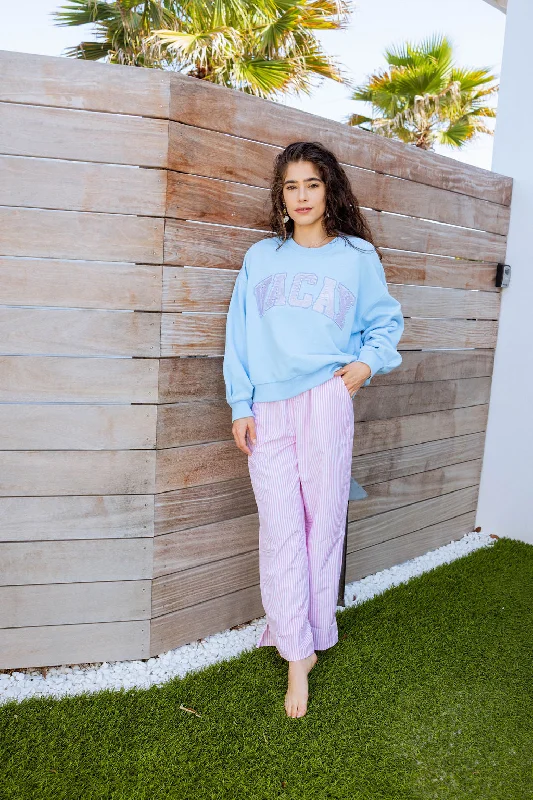 Light Blue 'Vacay' Sweatshirt