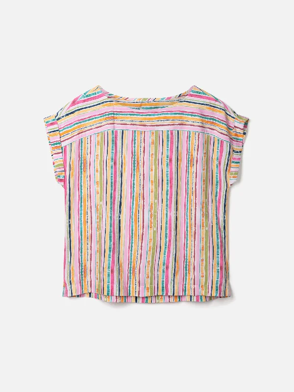 Melinoe Lenzing™ Ecovero™ Striped Top - Multi