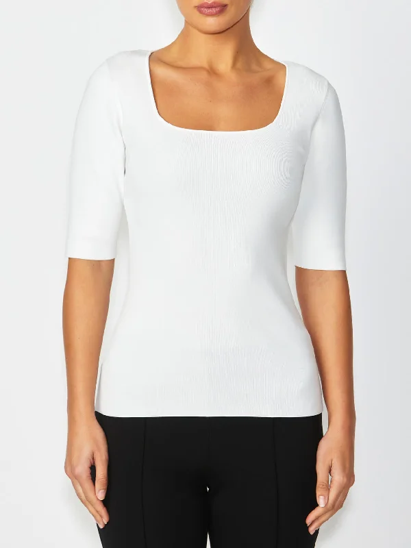 Milano Ivory Knit Top