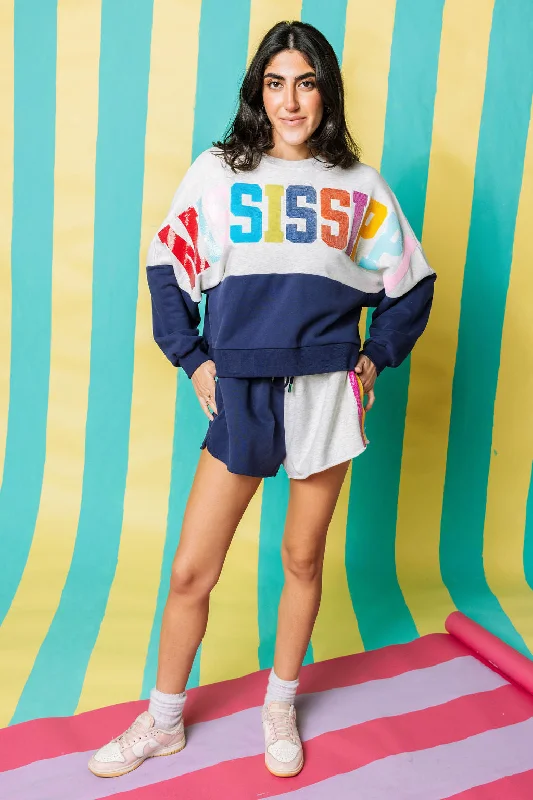 Mississippi Queen Colorblock Sweatshirt