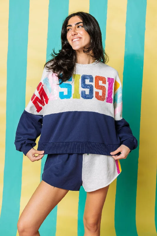 Mississippi Queen Colorblock Sweatshirt