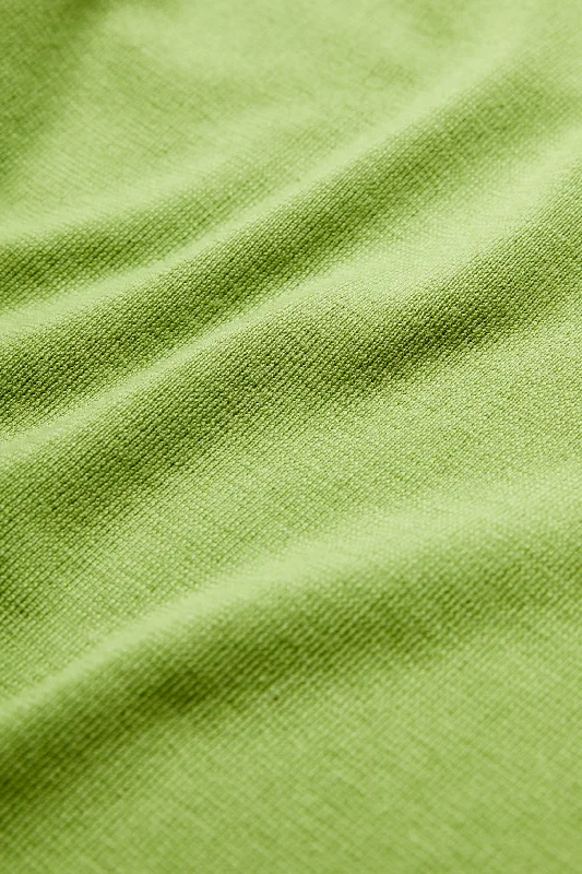 Monument Mock Neck Sweater Apple Green