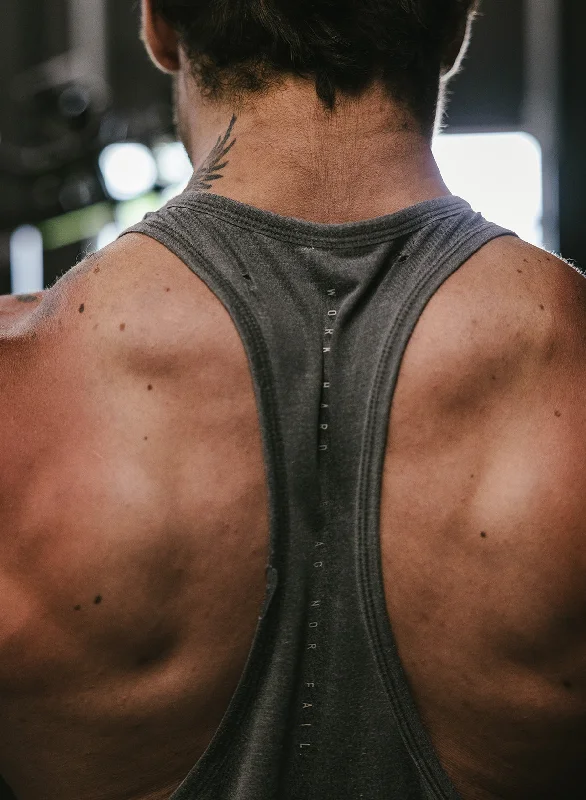 MOTO DISTRESSED STRINGER - BLACK