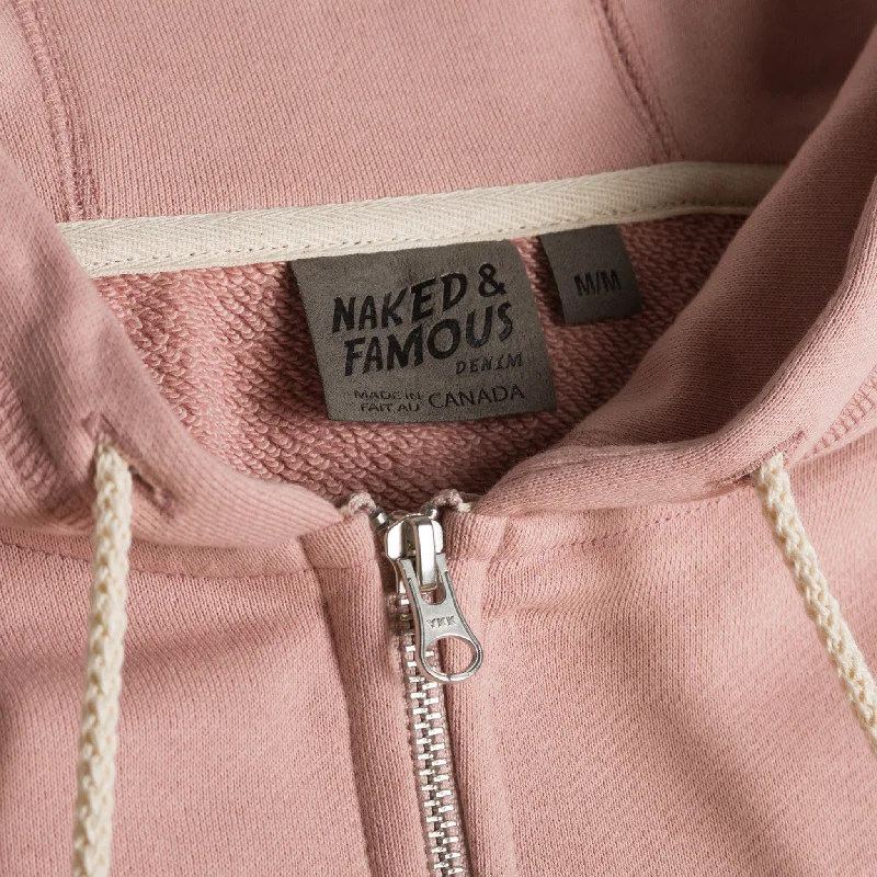 Zip Hoodie - Heavyweight Terry - Blush