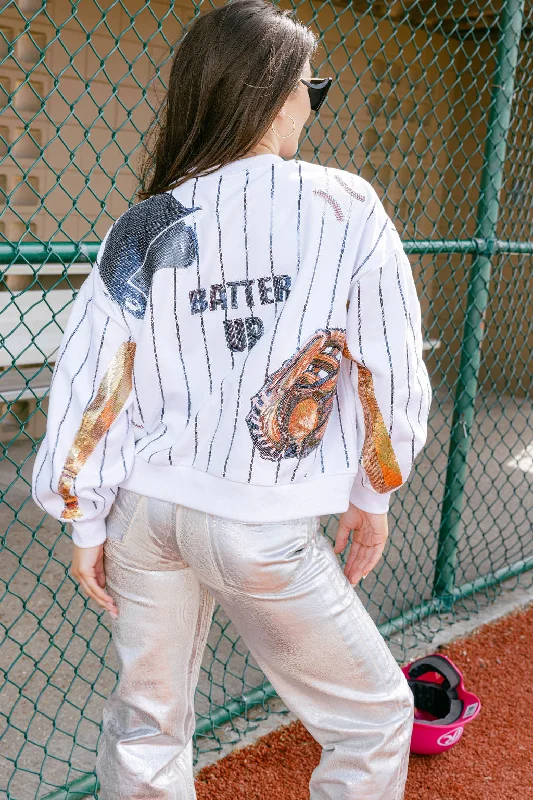 Navy Batter Up Queen Sweatshirt