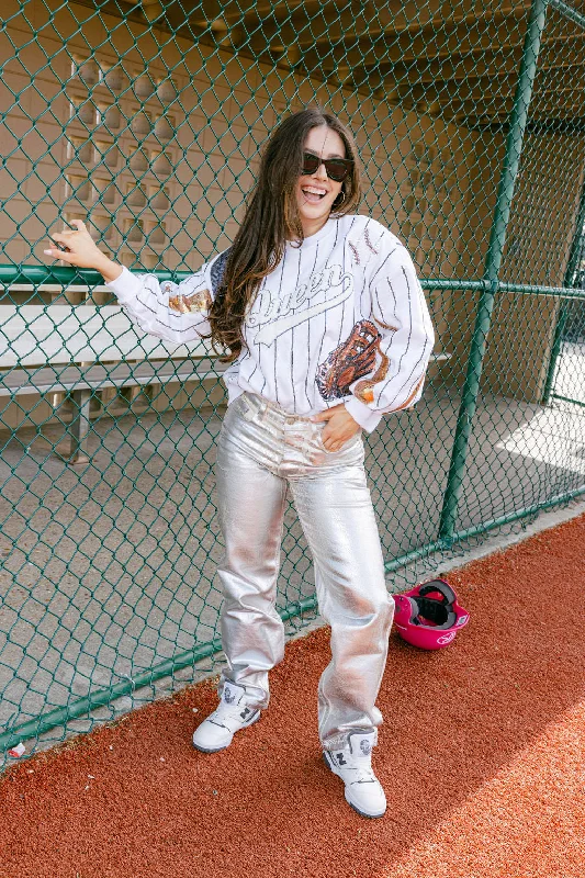 Navy Batter Up Queen Sweatshirt