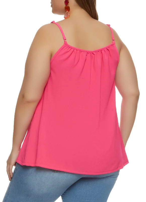 Plus Size Chain Strap Cami