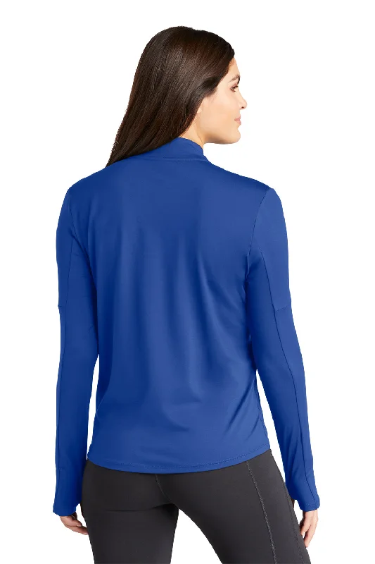 Nike Womens Element Dri-Fit Moisture Wicking 1/4 Zip Sweatshirt - Royal Blue