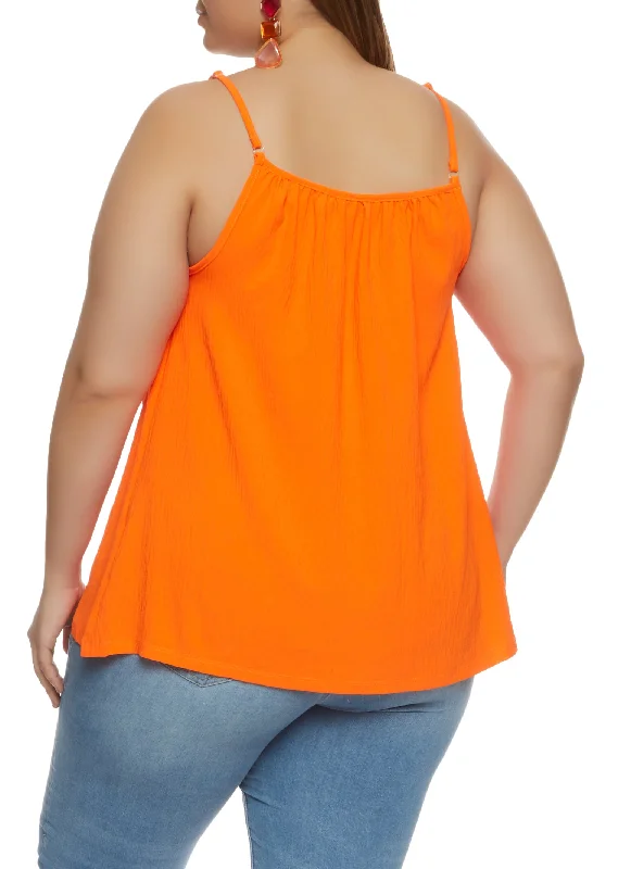 Plus Size Chain Strap Cami