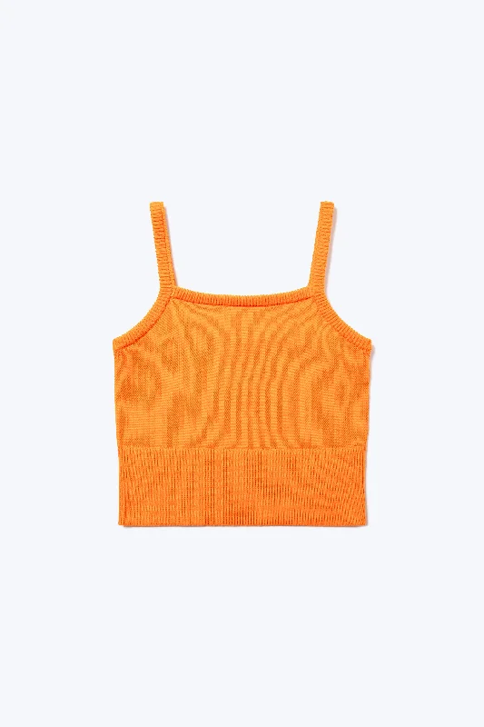 Peril Knit Tank Orange