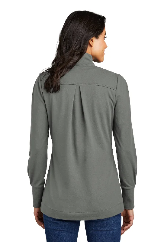 Port Authority Womens Fairway 1/4 Zip Sweatshirt - Shadow Grey