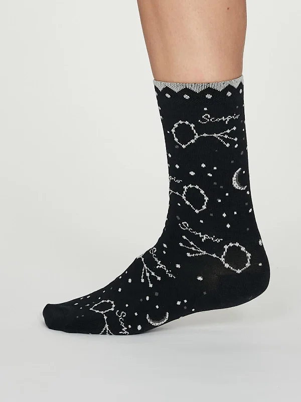 Scorpio Zodiac Bamboo Organic Cotton Horoscope Star Sign Socks