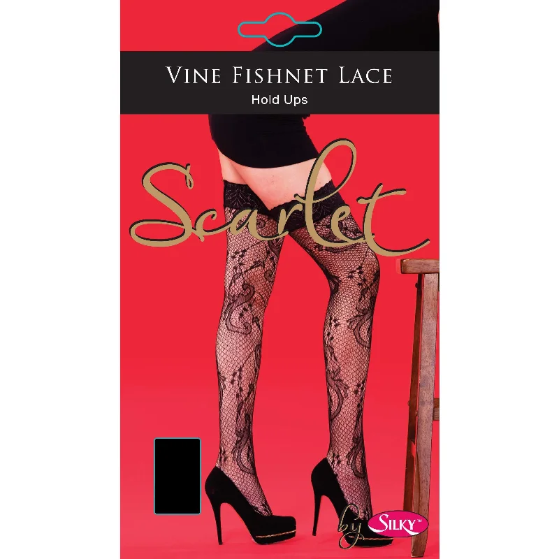 Silky Womens/Ladies Scarlet Vine Hold Ups (1 Pair)