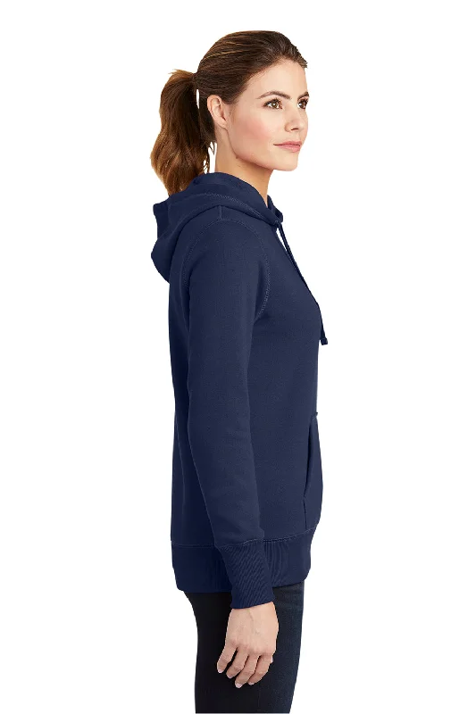 Sport-Tek Womens Shrink Resistant Fleece Hooded Sweatshirt Hoodie - True Navy Blue