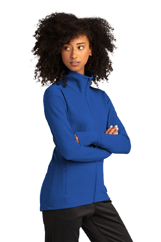 Sport-Tek Womens Flex Fleece Moisture Wicking Full Zip Sweatshirt - True Royal Blue