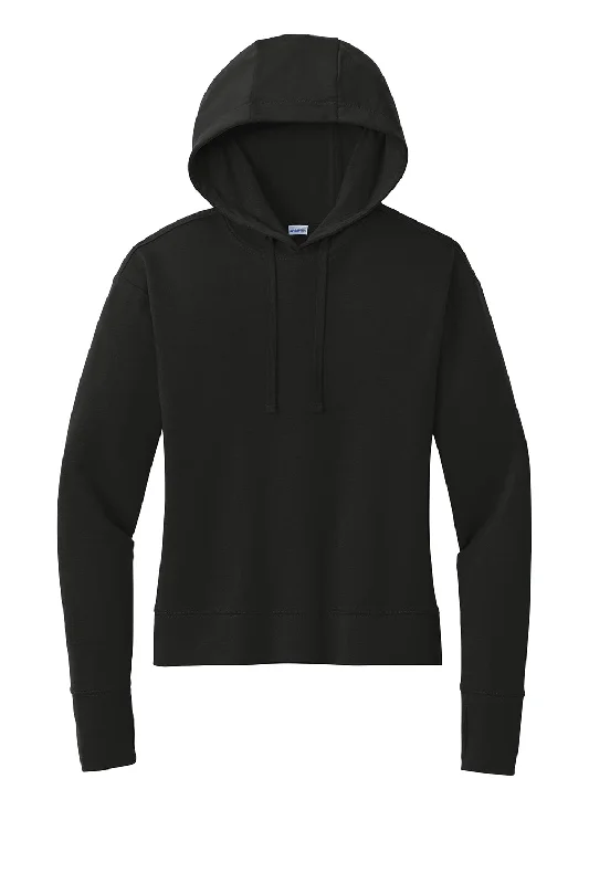 Sport-Tek Womens Sport-Wick Moisture Wicking Flex Fleece Hooded Sweatshirt Hoodie - Black