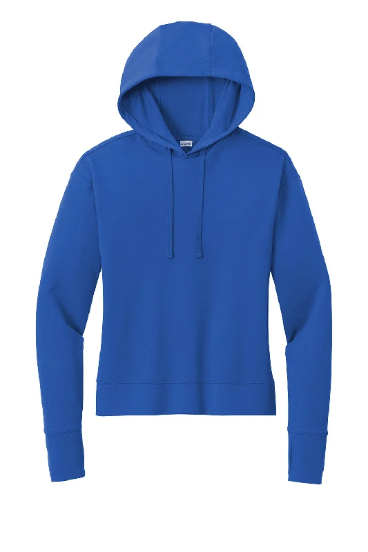 Sport-Tek Womens Sport-Wick Moisture Wicking Flex Fleece Hooded Sweatshirt Hoodie - True Royal Blue