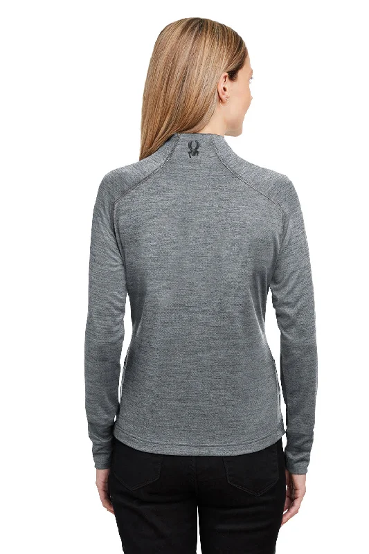 Spyder Womens Mission 1/4 Zip Sweatshirt - Polar Grey