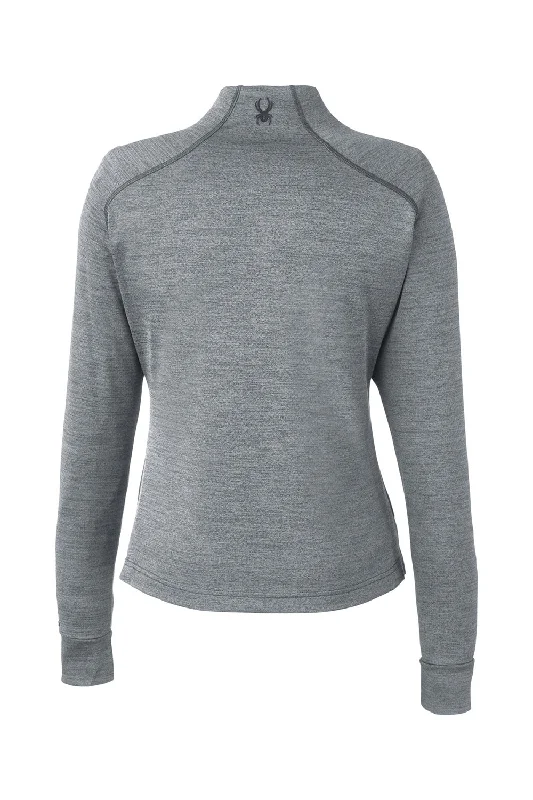 Spyder Womens Mission 1/4 Zip Sweatshirt - Polar Grey