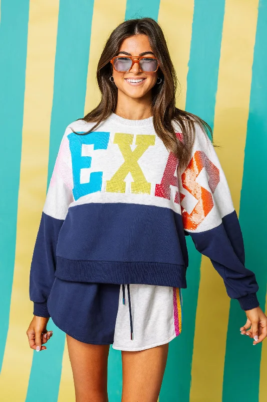 Texas Queen Colorblock Sweatshirt