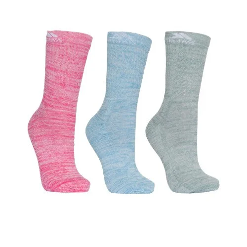 Trespass Womens/Ladies Helvellyn Trekking Socks (Pack Of 3)