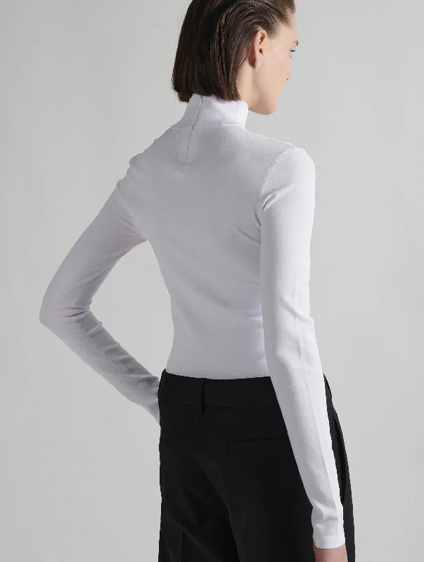 White second-skin sweater