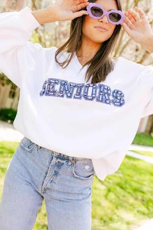 White 'Seniors' Sweatshirt