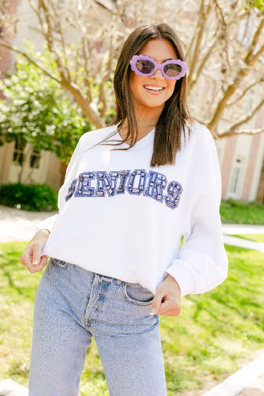 White 'Seniors' Sweatshirt