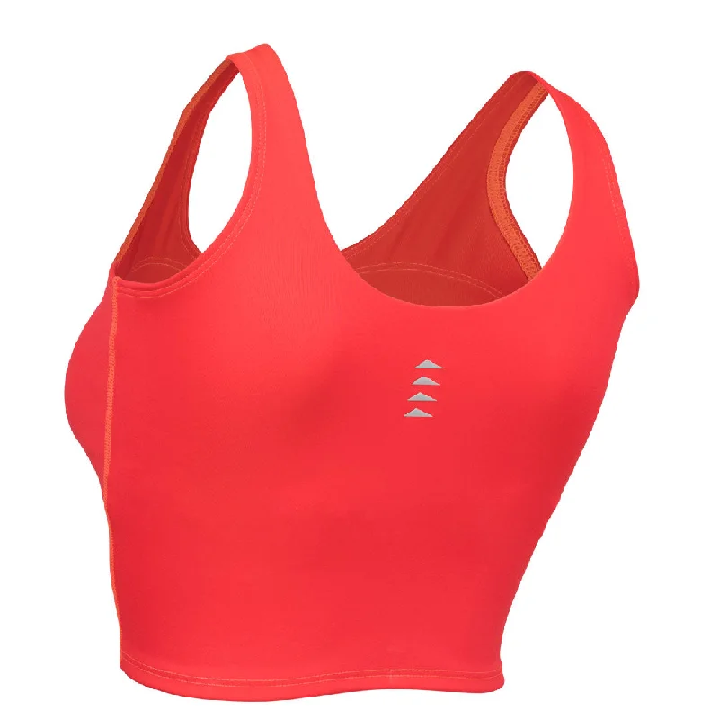 Women's 2N1 Crop'It Tank - Coral