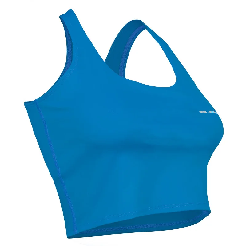 Women's 2N1 Crop'It Tank - Turquoise