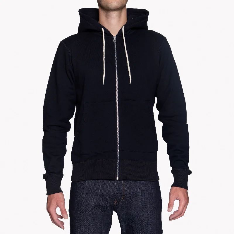 Zip Hoodie - Heavyweight Terry - Black