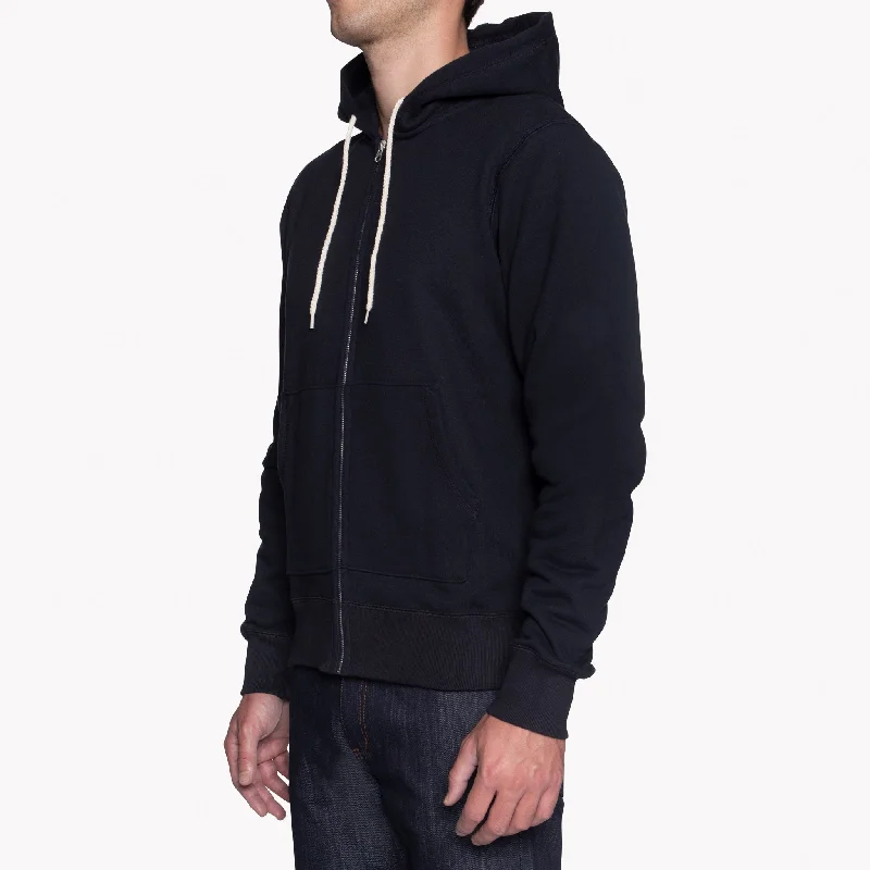 Zip Hoodie - Heavyweight Terry - Black