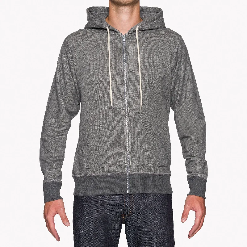 Zip Hoodie - Heavyweight Terry - Charcoal