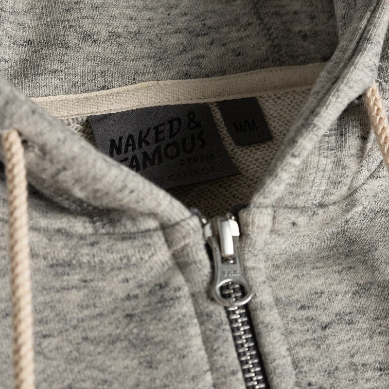 Zip Hoodie - Heavyweight Terry - Grey