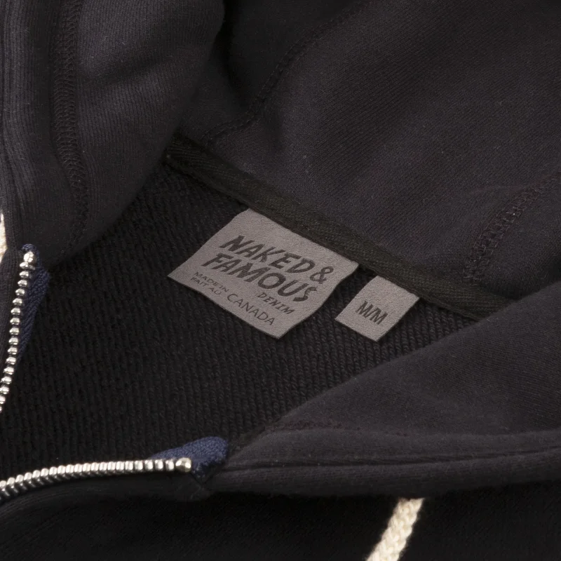 Zip Hoodie - Heavyweight Terry - Navy