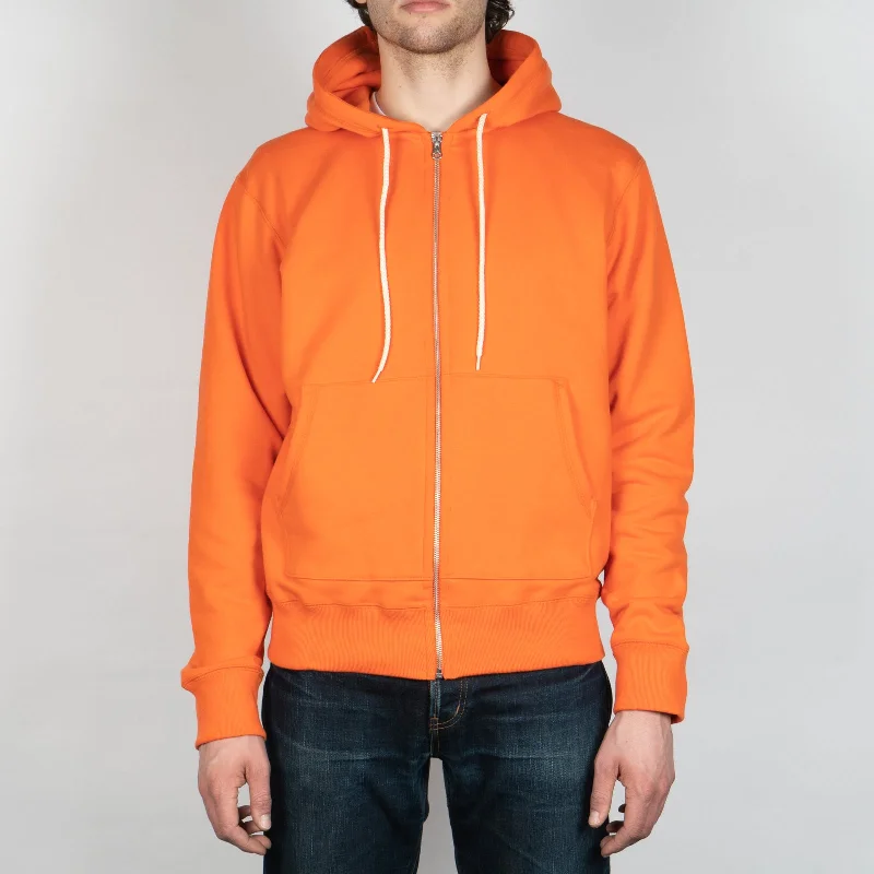 Zip Hoodie - Orange Terry