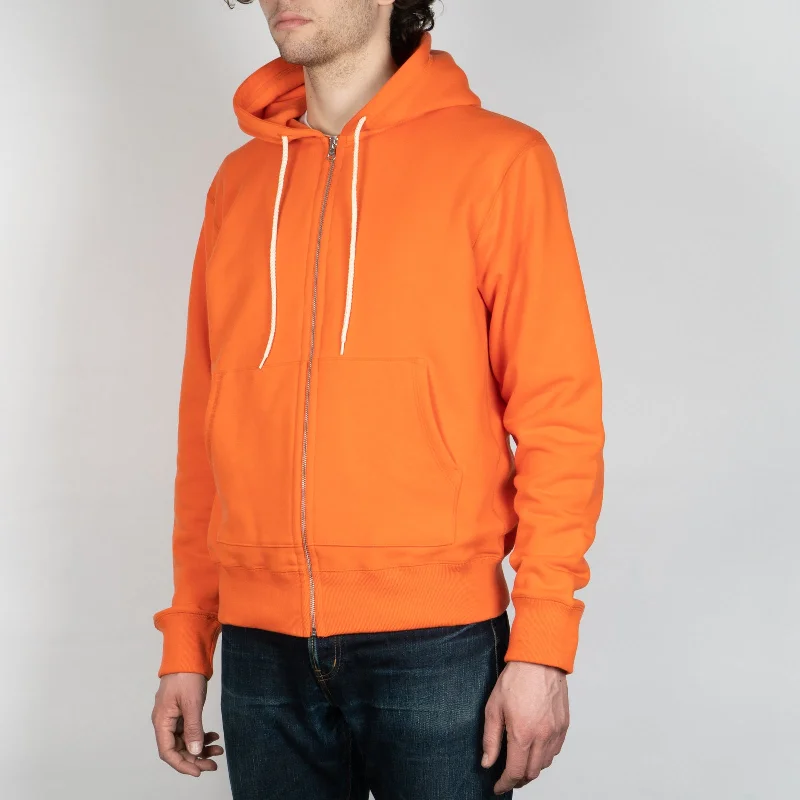 Zip Hoodie - Orange Terry